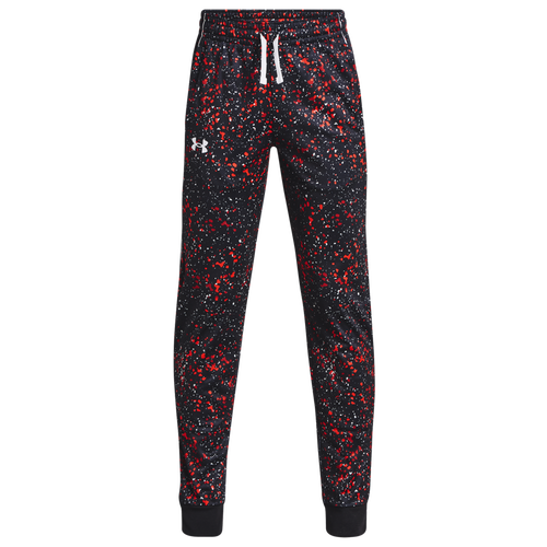 

Boys Under Armour Under Armour Pennant Speckle Track Pants - Boys' Grade School Red/Multi Size L