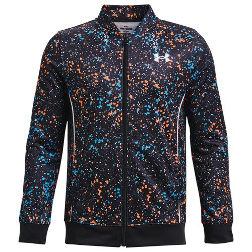 

Boys Under Armour Under Armour Pennant Speckle Track Top - Boys' Grade School Black/Multi Size L