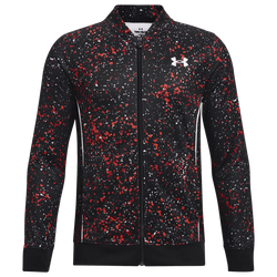 Boys' Grade School - Under Armour Pennant Speckle Track Top - Red/Multi