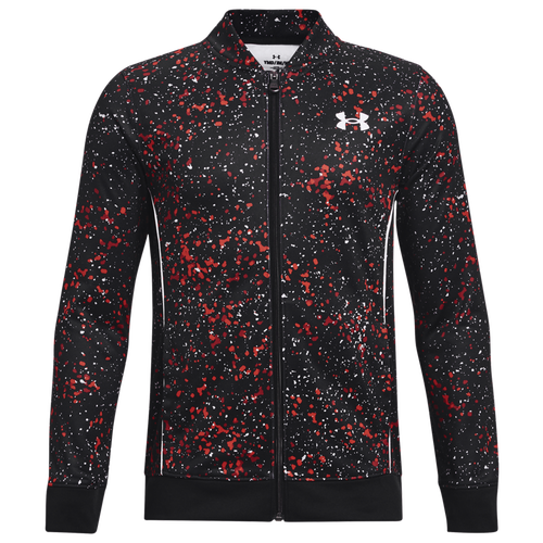 

Boys Under Armour Under Armour Pennant Speckle Track Top - Boys' Grade School Red/Multi Size S