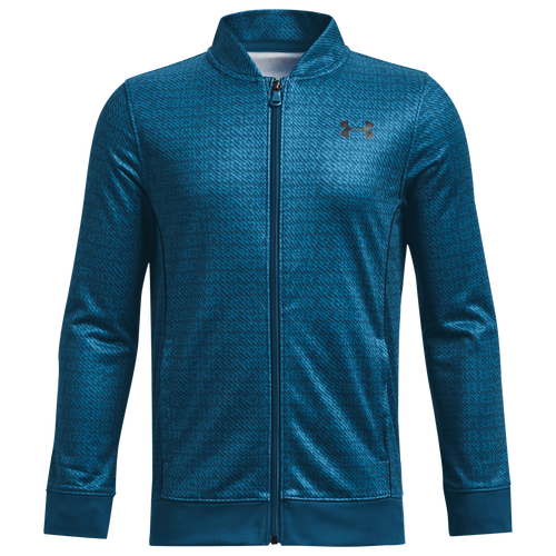 

Boys Under Armour Under Armour Pennant Speckle Track Top - Boys' Grade School Varsity Blue/Black Size S