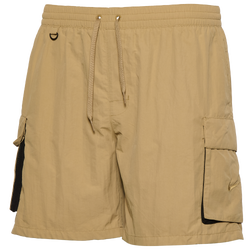 Men's - Nike Voyage Multiple Pocket Shorts  - Parachute Beige/Parachute Beige