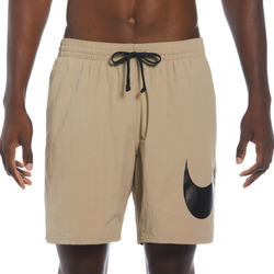 Men's - Nike GFX 7" Volley Shorts  - Khaki/Black