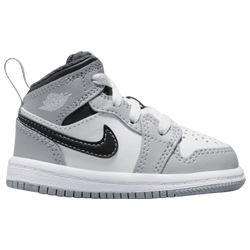 Boys' Toddler - Jordan AJ 1 Mid - Smoke Grey/White/Anthracite