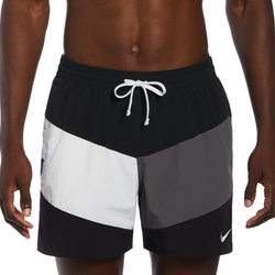 Men's - Nike MLT Logo Vortex 5" Shorts  - Black/White/Grey