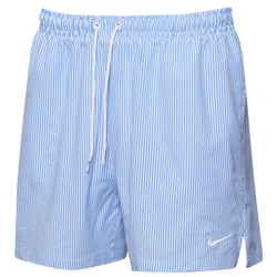 Men's - Nike Tossed Swoosh 7" Volley Short  - Blue/Navy