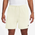 Nike Club Flow French Terry Shorts  - Men's Black/Sail