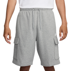 Pour hommes - Nike Short cargo de basketball de club - Blanc/Gris chiné foncé/Gris fumée pâle