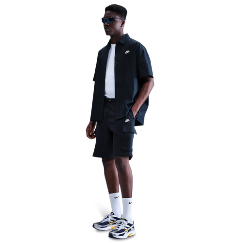 Nike Men's Club Cargo Shorts - Size XL - White/Obsidian