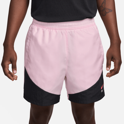 Men's - Nike NSW SW Woven Shorts  - Pink Foam/Black