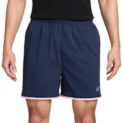 Pour hommes - Nike Short tissé Dri-Fit 5 po - Bleu de minuit/Mousse rose