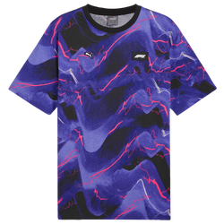 Men's - PUMA F1 Neon Energy AOP T-Shirt - Purple/Black