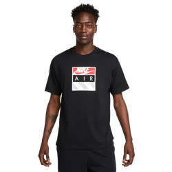 Men's - Nike NSW Air M90 T-Shirt  - Black/White