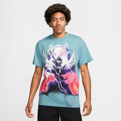 Men's - Nike NSW Max 90 Gel Metal Short Sleeve T-Shirt  - Denim Turq/Pink