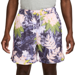 Men's - Nike Club Flow Shorts  - Hydrangeas/Dark Raisin/Arctic Orange