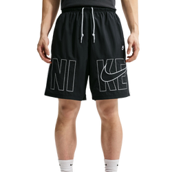 Men's - Nike Club Sport Block3 Shorts  - Black/White