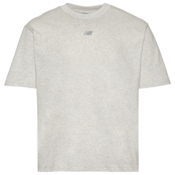 Men's - New Balance Oversized Center Logo T-Shirt  - Gray