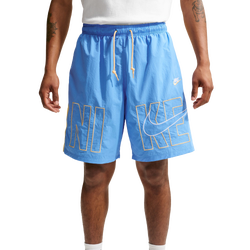 Men's - Nike Club Sport Block3 Shorts  - University Blue/White