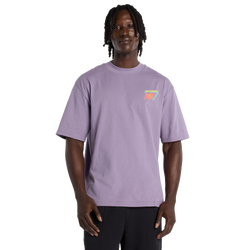 Men's - New Balance Classic Tri-Logo Heat Map T-Shirt  - Purple