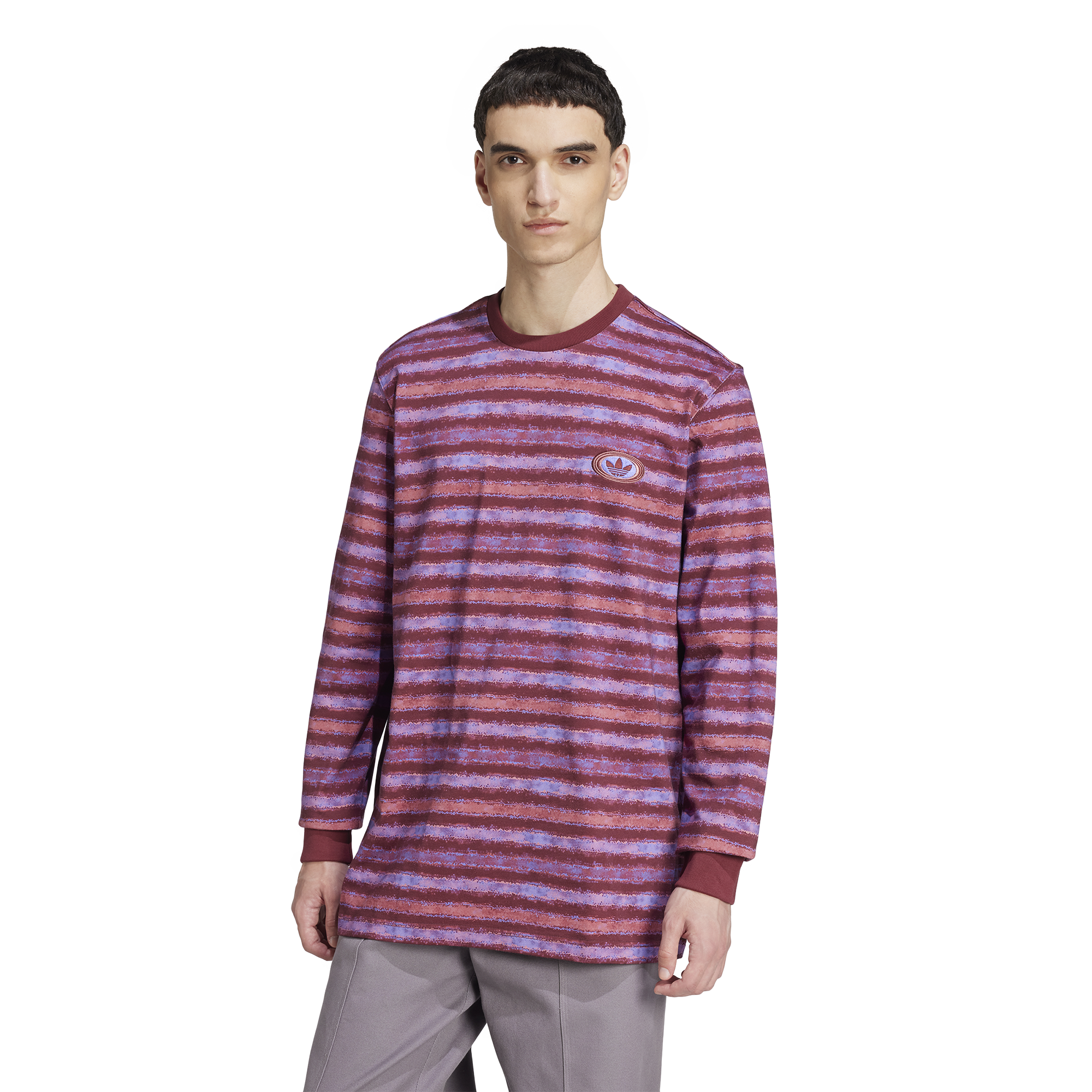 adidas Originals 90s Long Sleeve Stripe T-Shirt | Foot