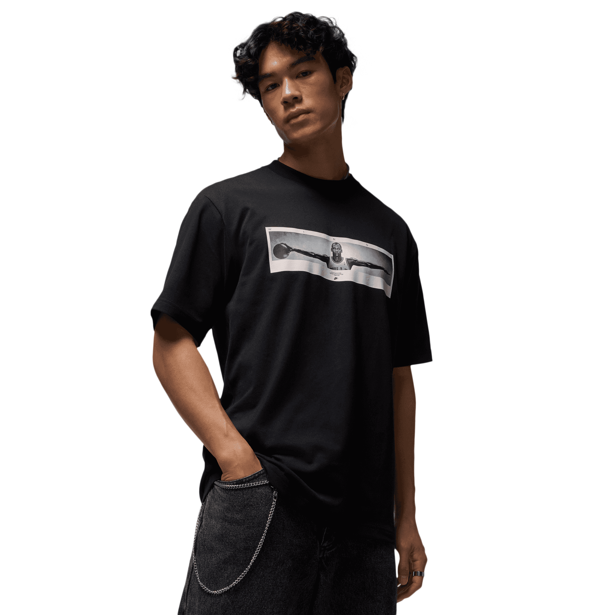 Jordan NC Wings Photo Short Sleeve Crew