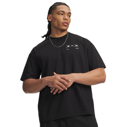 Men's - Under Armour HWT Echo Logo T-Shirt  - Black/Black