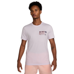 Men's - Nike Sweet Short Sleeve Crew T-Shirt  - Barely Grape/Dark Raisin/Multi