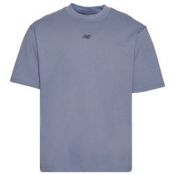 Men's - New Balance Oversized Center Chest Emblem Tonal T-Shirt  - Blue