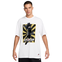 Men's - Nike M90 IYKYK Fitness T-Shirt  - White/Yellow