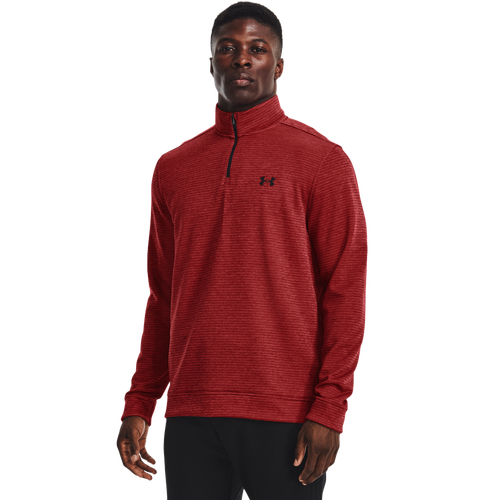 

Under Armour Mens Under Armour Storm Sweater Fleece QZ - Mens Stadium Red/ Black Size S