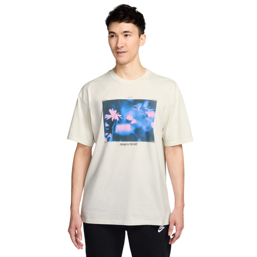 Nike Men's NSW Beauty Air Long Sleeve T-Shirt - Size L - White/Blue