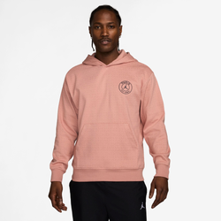 Men's - Jordan PSG Statement Fleece Pullover Hoodie  - Pink/Off Noir