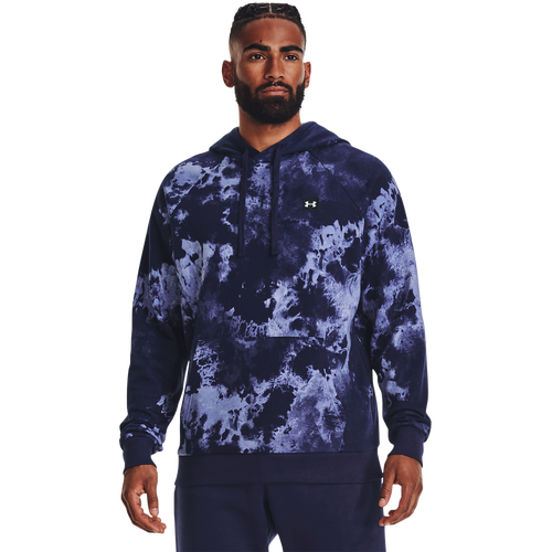 

Under Armour Mens Under Armour Rival Fleece Dye Hoodie - Mens Navy/White Size L