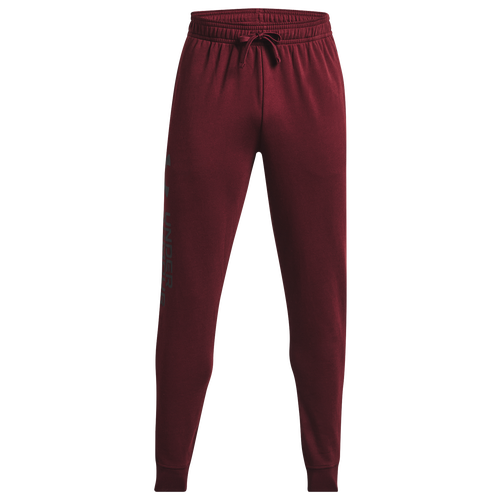 

Under Armour Mens Under Armour Rival Fleece Watermark Joggers - Mens Red/White Size L