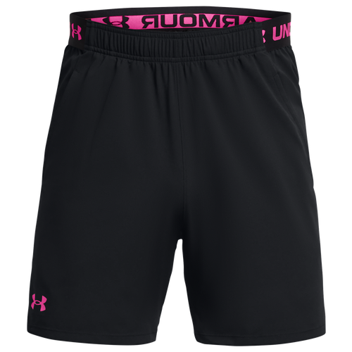 Under Armour Mens  Vanish Woven 6" Shorts In Black/astro Pink