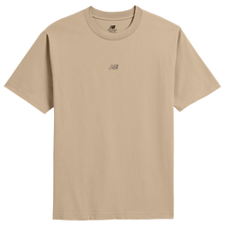 Men's - New Balance Oversized Center Chest Emblem Tonal T-Shirt  - Arid Stone