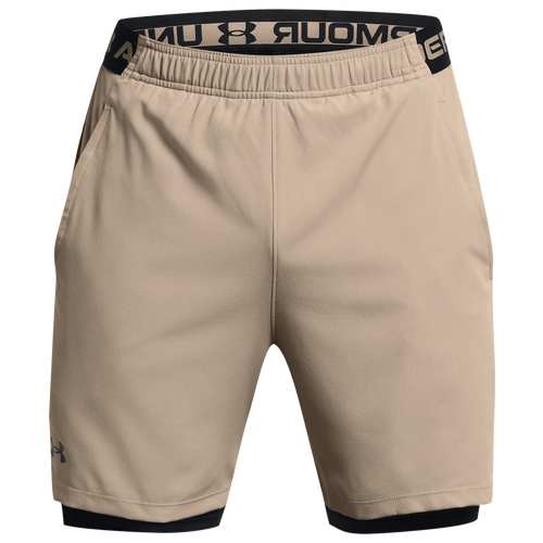 

Under Armour Mens Under Armour Vanish Woven Shorts With Heat Gear - Mens Timberwolf Taupe/ Black/ Black Size XXL