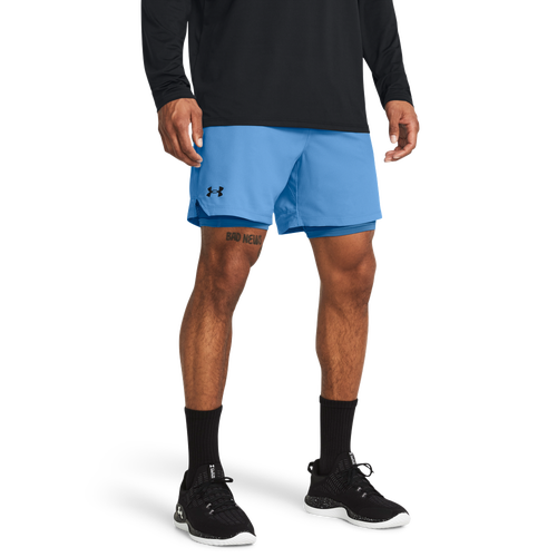 

Under Armour Mens Under Armour Vanish Woven Shorts With Heat Gear - Mens Black/Photon Blue/Viral Blue Size 3XL