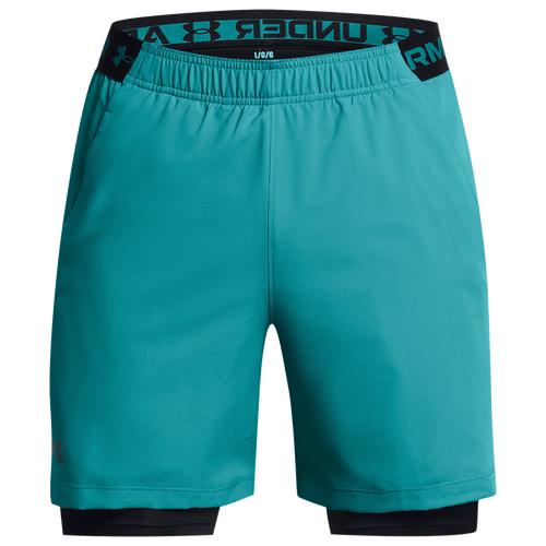 Under Armour Mens  Vanish Woven Shorts With Heat Gear In Circuit Teal/black/black