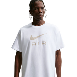 Men's - Nike NSW Swoosh Air T-Shirt  - White/Beige