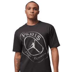 Men's - Jordan Dri-FIT PSG Practice T-Shirt  - Silver/Oil Grey