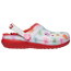 Crocs Classic Lined Sweethearts Clog - Girls' Grade School White/Red