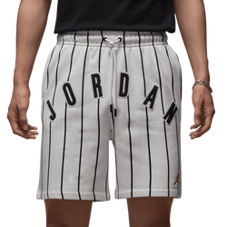 Men's - Jordan Brooklyn Diamond 45 Fleece Shorts  - Summit White/Off Noir
