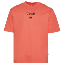 Men's - New Balance Timeless T-Shirt  - Red/Red