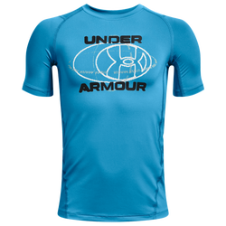 Boys' Grade School - Under Armour HeatGearArmour Novelty Short Sleeve T-Shirt - Capri/Black