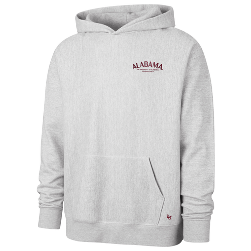 47 Brand Mens Alabama Crimson Tide Constant Hoodie - - Gray
