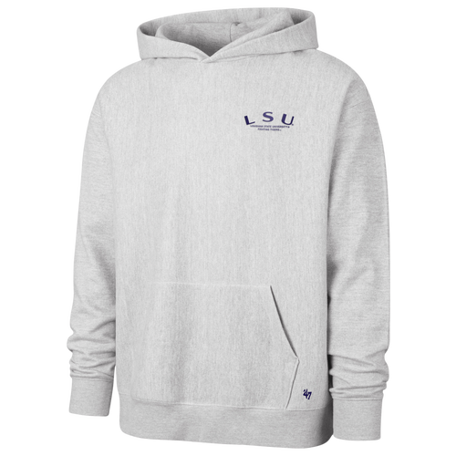 47 Brand Mens LSU Tigers Constant Hoodie - - Gray