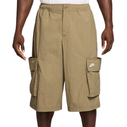 Men's - Nike Club Oversized Cargo Shorts  - Beige/White