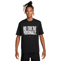 Pour hommes - Jordan Haut à col ras du cou à manches courtes à imprimé sport Dri-FIT - Black/White