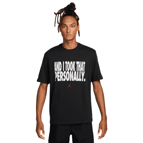 Jordan Men's Dri-FIT Sport Graphic Short Sleeve Crew - Size M - Black/White